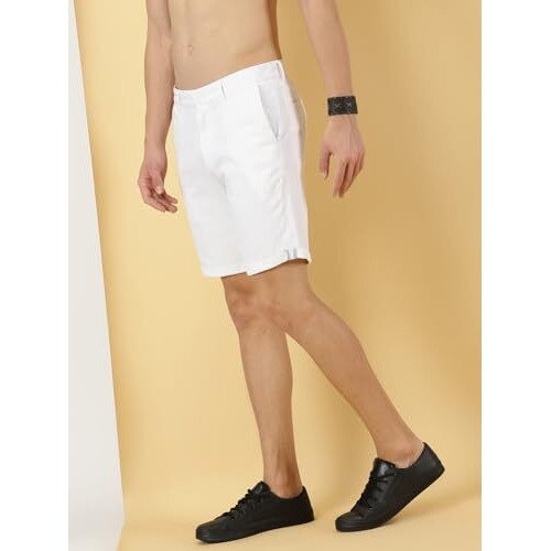 Thomas Scott Men's Regular Shorts (Tsb019_White