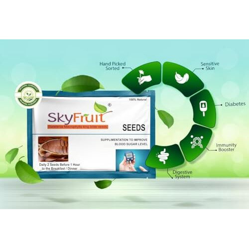 Sky Fruit Kadwa Badam | Bitter Almonds | Machine Cleaned & Hygienically Packed Unpeeled Seeds | Set Of 6 Packs (215 Seeds)