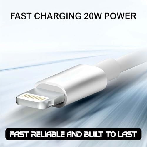 Kratos Type C To Lightning Cable For Iphone 20W Fast Charging, Designed For Iphone Cable With 480Mbps Data Sync Compatible With Iphone 14, 13,12,11,9,8,7 Series, Se And All Iphones With Lightning Port