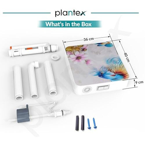 Plantex Dual Flush Tank For Toilet/8 Ltr Water Capacity Polypropylene Toilet Flush Tank/Dual Flush Cistern With Air Freshener- Pack Of 1