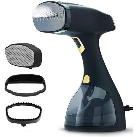Nexlev Handheld Garment Steamer |1500 Watts | 25 G/Min | 300 Ml|Vertical & Horizontal Ironing For Silk Velvet & Festive Clothes|Damage Free Steam For All Cloth Types|25Sec Quick Heat |3 Brushes|Gs-02