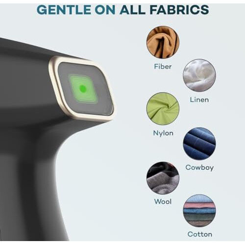 Nexlev Handheld Garment Steamer |1500 Watts | 25 G/Min | 300 Ml|Vertical & Horizontal Ironing For Silk Velvet & Festive Clothes|Damage Free Steam For All Cloth Types|25Sec Quick Heat |3 Brushes|Gs-02