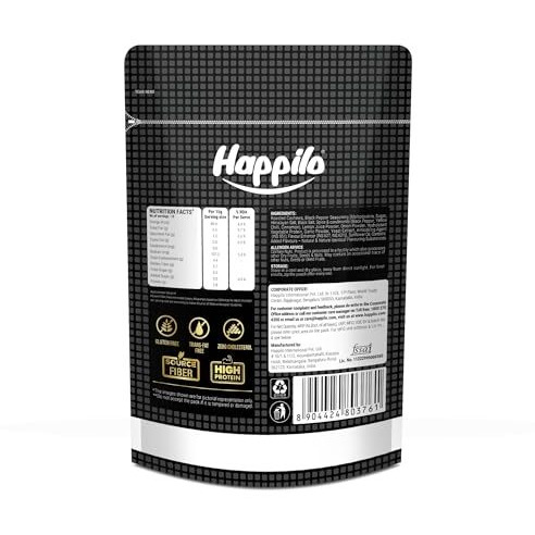 Happilo Salted Black Pepper Whole Cashews 160G | Super Healthy Crunchy Nuts | Non-Frie | Zero Cholesterol Natural Jumbo Size Whole Kaju Nuts & Dry Fruits | Rich In Protein, Roasted Crunchy Delicious Healthy Snacks