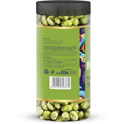 Happilo Makhana Perky Pudina Jar 80G (Pack Of 2), Roasted Foxnut Healthy Snack Low Calorie Gluten Free And Vegan