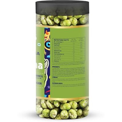 Happilo Makhana Perky Pudina Jar 80G (Pack Of 2), Roasted Foxnut Healthy Snack Low Calorie Gluten Free And Vegan
