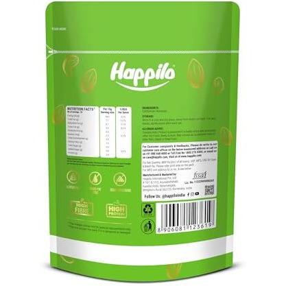 Happilo 100% Natural Premium Californian Almond 500G (Pack Of 3), Dry Fruit Rich In Protein, Healthy Fats, Dietary Fiber, Antioxidants And Magnesium, Healthy Snack Nuts