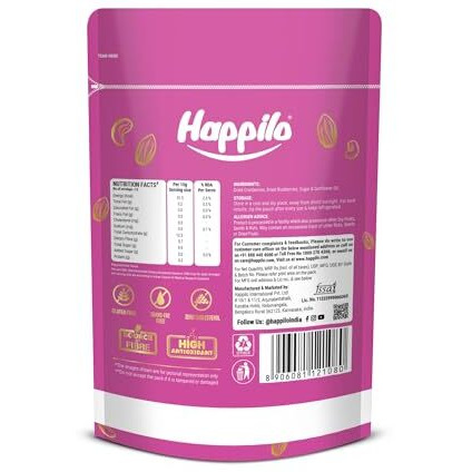 Happilo Premium Dried Blueberry Cranberry Duet 200G (Pack Of 3), Rich In Antioxidants, Fiber And Essential Nutrients, Wholesome Treat