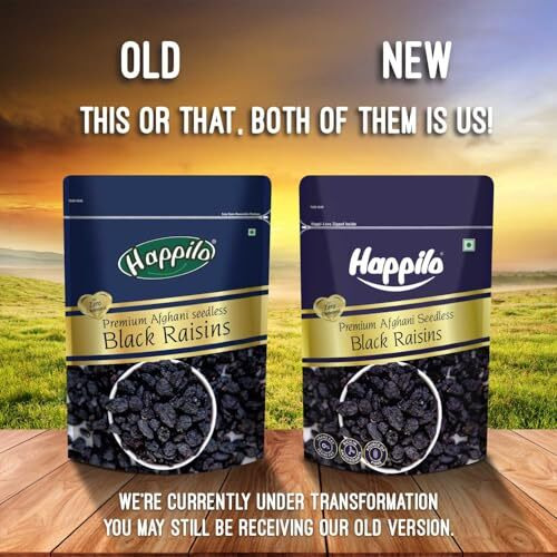 Happilo Premium Afghani Seedless Black Raisins 250G (Pack Of 3), Natural Sweetener, Wholesome Snack, Rich In Fiber And Antioxidants, Dry Fruits Source Of Potassium