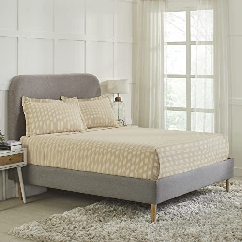 Mytrident Home Essential Melange Collection Polycotton King Bedsheet Set With 2 Pillow Covers, 130 Thread Count, Alsel
