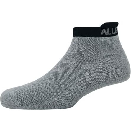Allen Solly Men's Cotton Ankle Length Sports Socks (Pack Of 3) White,Light Grey Melange, Black