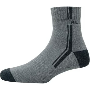 Allen Solly Men's Cotton Quarter Length Sports Socks (Pack Of 3) Navy, Light Grey Melange, Black