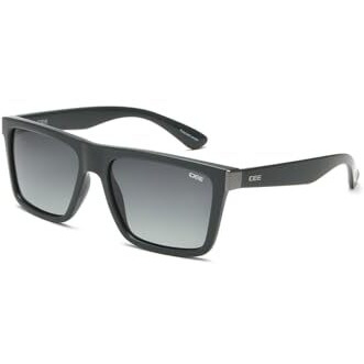 Idee Sunglasses| 100% Uv Protected | Gradient | Full Rim | Square | Men | Large | Shiny Dark Green-Shiny Gun Polycarbonate Frame | Green Gradient Tac Lens