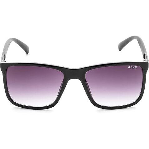 Irus 100% Uv Protected Sunglasses For Men|Size- Medium|Shape- Square|Model- Irs1221C1Sg, Black