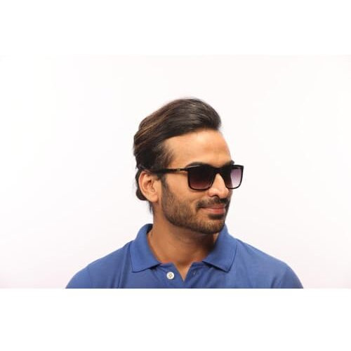 Irus 100% Uv Protected Sunglasses For Men|Size- Medium|Shape- Square|Model- Irs1221C1Sg, Black