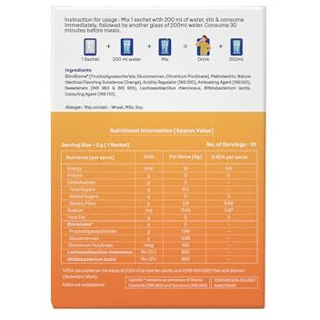 Dr. Morepen Lightlife Pre-Meal Nutrition Mix |Controls Appetite & Reduces Cravings | For Men & Women | 10 Sachets | Lemon Flavors