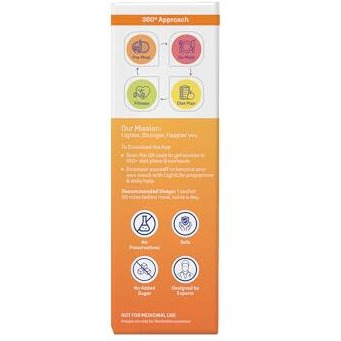 Dr. Morepen Lightlife Pre-Meal Nutrition Mix |Controls Appetite & Reduces Cravings | For Men & Women | 10 Sachets | Lemon Flavors