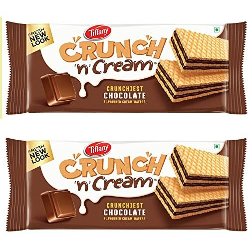 Tiffany Crunch N Cream Wafer Sandwich Chocolate 135G (Pack Of 2)