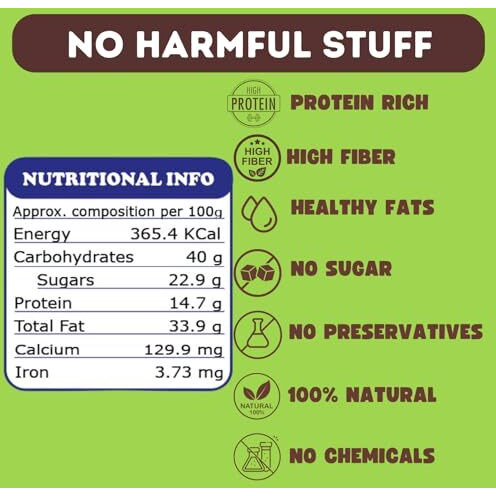 Tummy Friendly Foods Premium Nuts And Dates Powder | Natural Healthy Fat With Natural Sweetener | Organic Dry Fruit Powder For Baby | Dry Nuts Powder For Babies Kids And Adults. Buy Bigger Pack For A Better Price | 50G