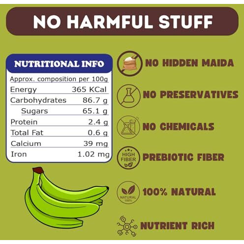 Tummy Friendly Foods Raw Kerala Banana Powder For Babies | Raw Nendran Flour For Kids Adults | Nendhran Banana Powder For Babies Is Also Available In Trial Baby Packs | Shelf-Life 6 Month | Weight 100G