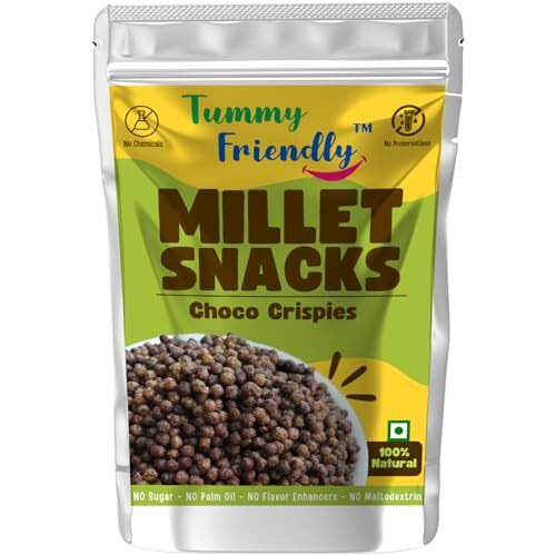Tummy Friendly Millet Snacks For Kids Combo. Healthy Snacks For Kids, Toddlers, Adults. Travel Friendly Snacks For Kids For School. No Sugar, No Preservatives. Assorted-5 Packs, 70G Each