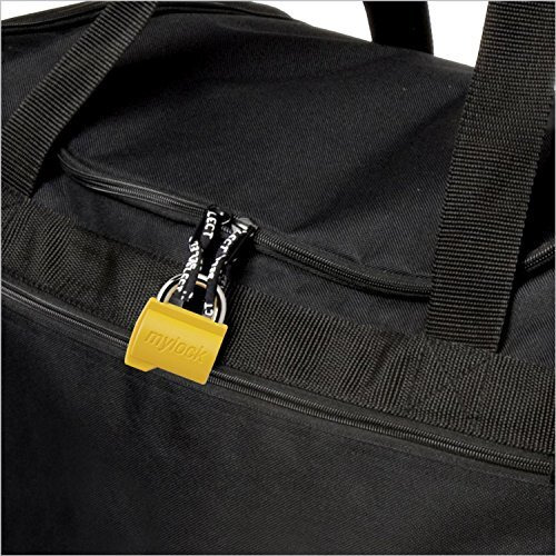 Godrej Locks I Mylock Candy I Bag Lock I 2 Keys I Abs Body I 2 Key Lock I Red, Green, Blue, Yellow, Painted Finish I 1 Year Warrantyi Pack Of 4