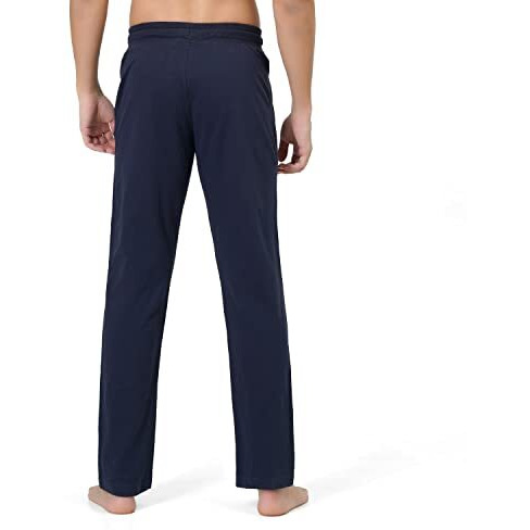 U.S. Polo Assn. Men Comfort Fit Heathered I606 Lounge Mid Rise Track Pants - Pack Of 1 (Navy L)
