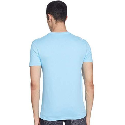 United Colors Of Benetton Men's Slim T-Shirt (3099J7106I903_Sky Blue M)
