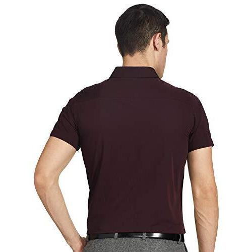 United Colors Of Benetton Men's Slim Shirt (5Ns13U008I906_Wine L)