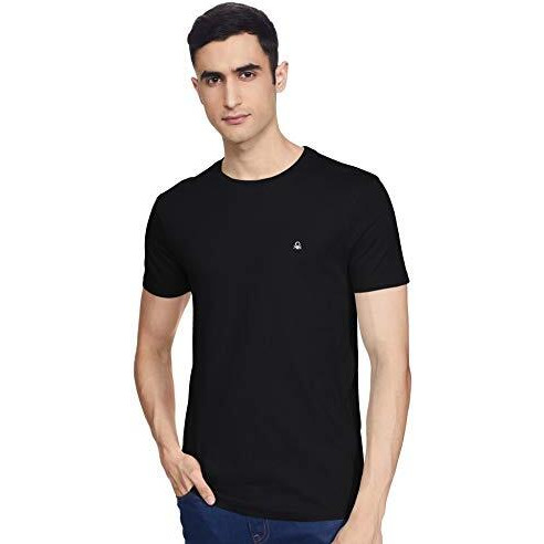 United Colors Of Benetton Men's Slim T-Shirt (3099J7105I902_Black M)