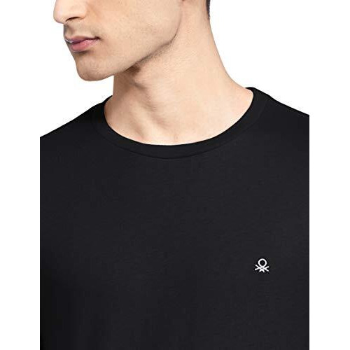 United Colors Of Benetton Men's Slim T-Shirt (3099J7105I902_Black M)