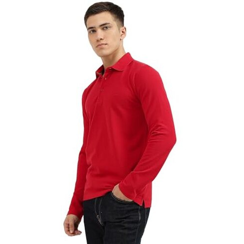 United Colors Of Benetton Men's Cotton Slim T-Shirt (3099J7118I_Red M)