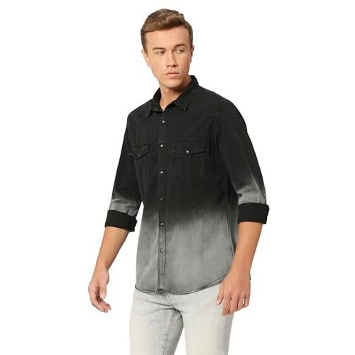 Pepe Jeans Men's Regular Fit Denim Shirts