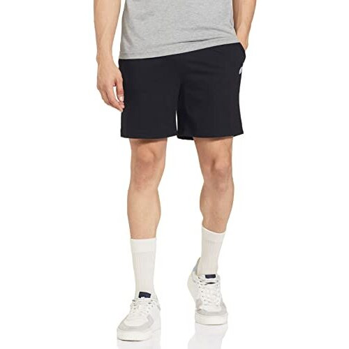 Max Men's Regular Fit Solid Lounge Shorts (Black_L)