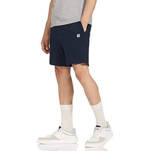 Max Men's Regular Fit Solid Lounge Shorts (Navy_L)