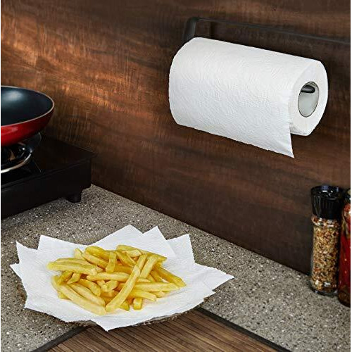 Amazon Brand - Solimo Kitchen Tissue Rolls | 2 Ply Kitchen Paper Roll | 120 Pulls | 60 Pulls X 2 Rolls | Food Safe | Highly Absorbent | Oba-Free | 100% Natural Virgin Cellulose Fiber