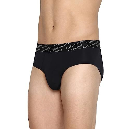 Van Heusen Men's Premium Stretch Brief (8907566385270_30005_Large_Black)