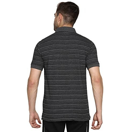 Van Heusen Men's Regular Polo Shirt (Ihts1Lxd60043_Black M)