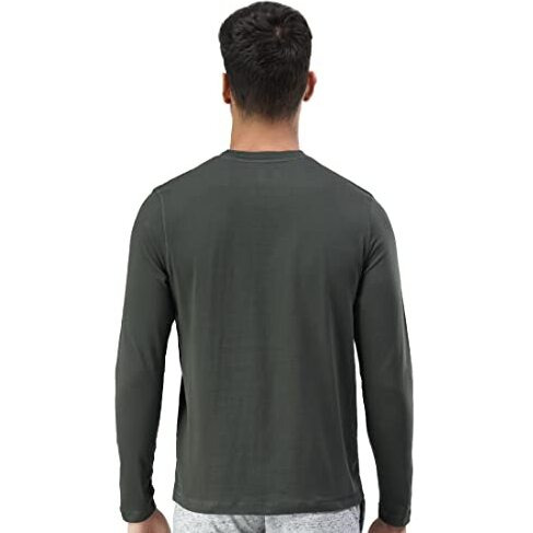 U.S. Polo Assn. Men Comfort Fit Heathered Cotton I655 Regular Fit T-Shirt - Pack Of 1 (Olive Xl)