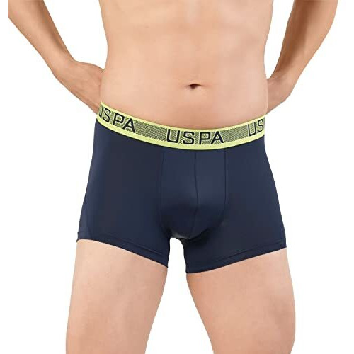 U.S. Polo Assn. Men Moisture Wicking Nylon Stretch I709 Sport Trunks - Pack Of 1 (Navy M)