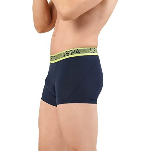 U.S. Polo Assn. Men Moisture Wicking Nylon Stretch I709 Sport Trunks - Pack Of 1 (Navy M)