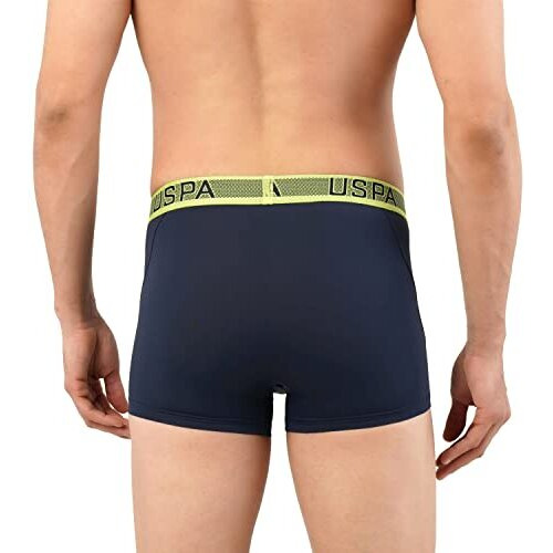 U.S. Polo Assn. Men Moisture Wicking Nylon Stretch I709 Sport Trunks - Pack Of 1 (Navy M)
