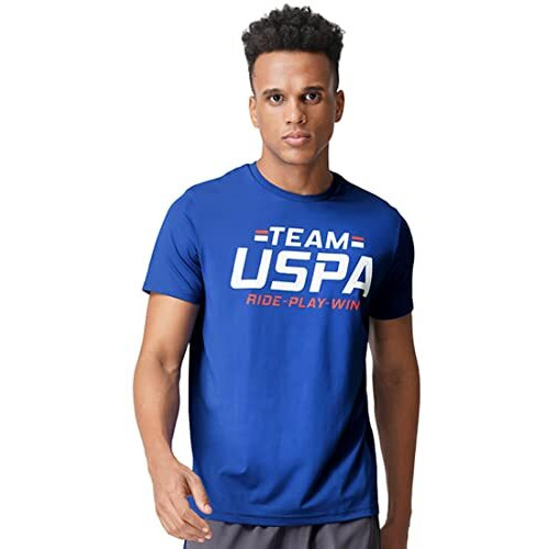U.S. Polo Assn. Men Crew Neck Brand Print I713 T-Shirt - Pack Of 1 (Mid Blue Xl)