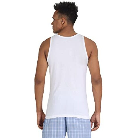 Us Polo Association Men's Solid Vest (I024-001-P1_White_Large)