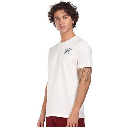 U.S. Polo Assn. Mens Solid Cotton Iyal Fashion Crew Neck Regular Fit T-Shirt (White L)