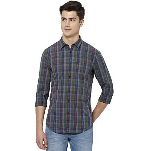 Allen Solly Cotton Men's Regular Shirt (Alsfcucuf237329_Grey 42)