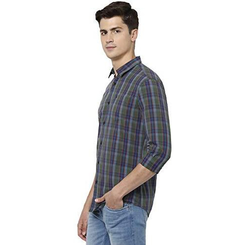 Allen Solly Cotton Men's Regular Shirt (Alsfcucuf237329_Grey 42)