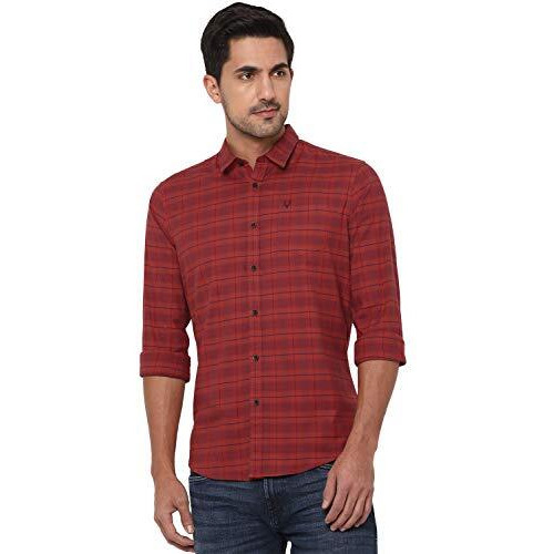 Allen Solly Men's Regular Shirt (Alsfcucuf170293_Red 39)