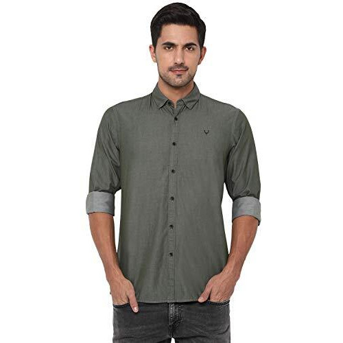 Allen Solly Men's Regular Shirt (Alsfcucuf585999_Olive 40)