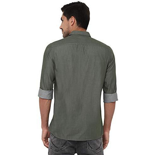 Allen Solly Men's Regular Shirt (Alsfcucuf585999_Olive 40)