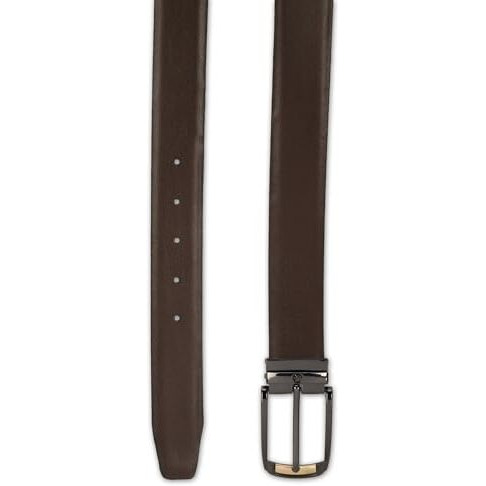 Louis Philippe Men Black Solid Leather Formal Belt